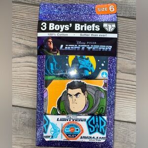 NWT Disney Store Pixar Toy Story Boy’s Underwear Briefs Set of 3 Pairs Size 6